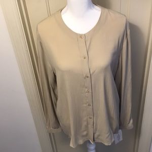 Jones New York Beige Blouse NWT